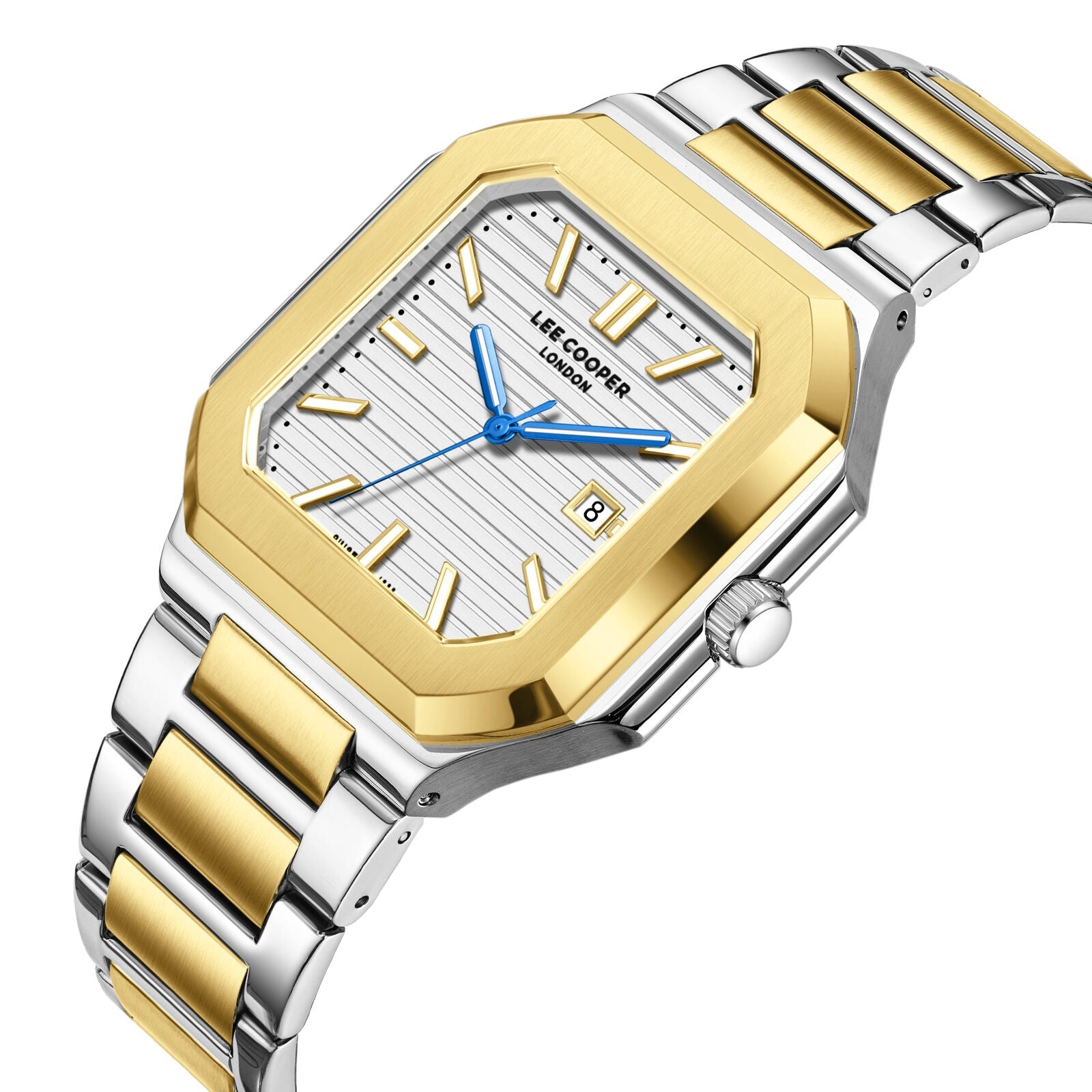 Lee Cooper Maxime Square Case Silver Dial Two Tone Watch - LC08269.230 Secundaire afbeelding