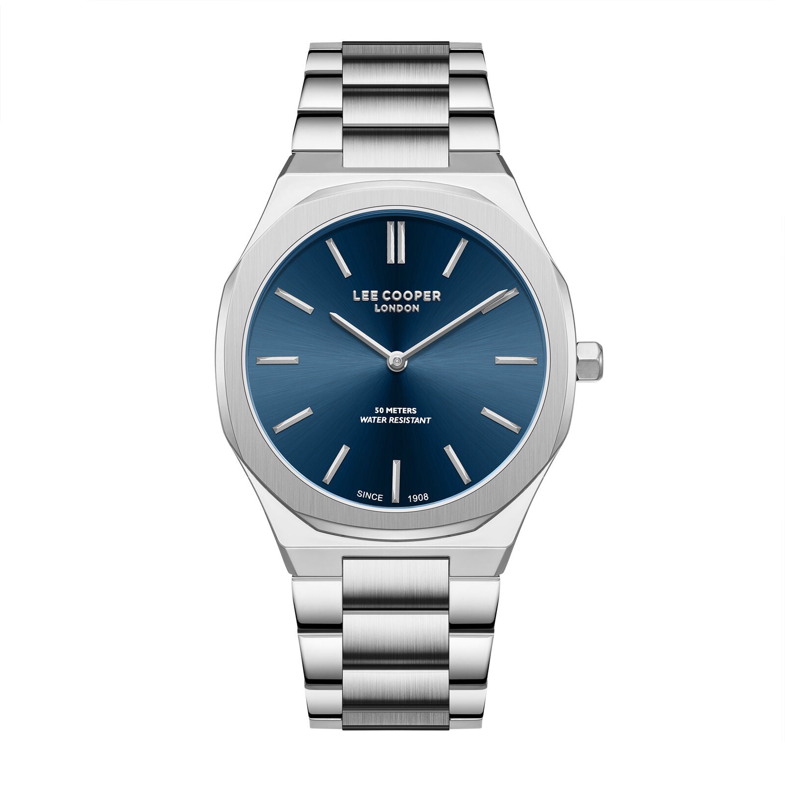 Lee Cooper Classic Blue Dial Silver Watch - LC08275.390 Main image