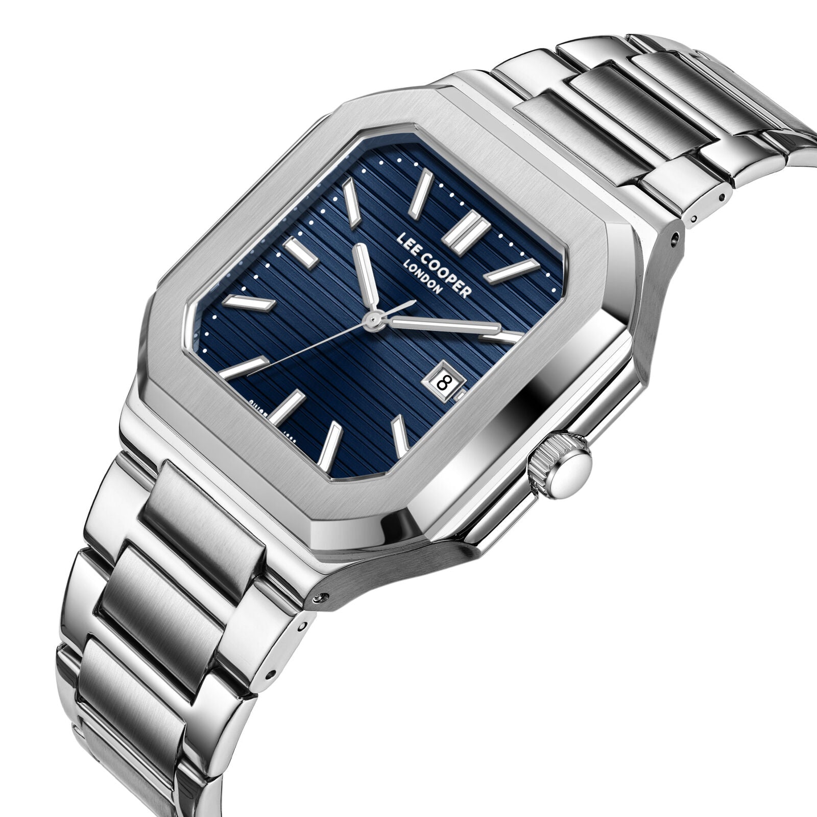 Lee Cooper Maxime Square Case Blue Dial Silver Watch - LC08269.390 Secundaire afbeelding