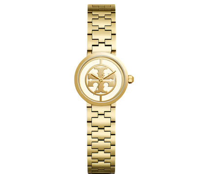 Tory Burch Reva 28mm Ivory Dial Gold-Tone Women's Watch TBW4011