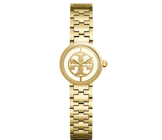 Tory Burch Reva 28mm Ivory Dial Gold-Tone Women's Watch TBW4011