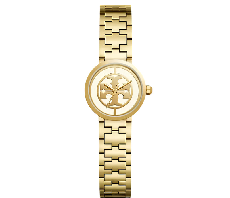 Tory Burch Reva 28mm Ivory Dial Gold-Tone Women's Watch TBW4011