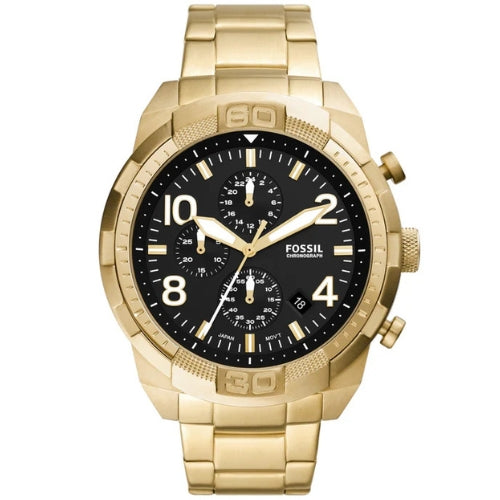 Fossil Bronson 50mm Gold-Tone Men's Watch FS5877