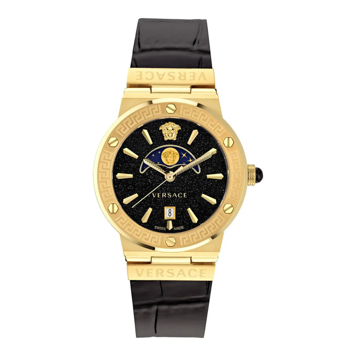 Versace Greca Logo Moonphase Gold Watch - VE7G00123 Main image