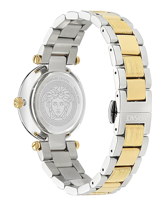 Versace Reve 35mm Gold Dial Two-Tone Women's Watch VE8B00324
