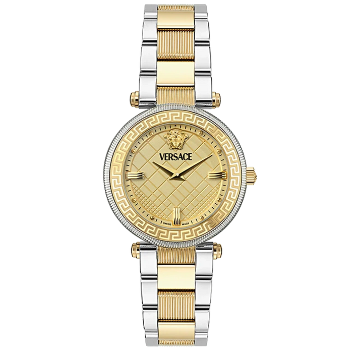Versace Reve Gold Dial Two-Tone Steel Strap Swiss Movt Women's Watch - VE8B00324 Hoofdafbeelding