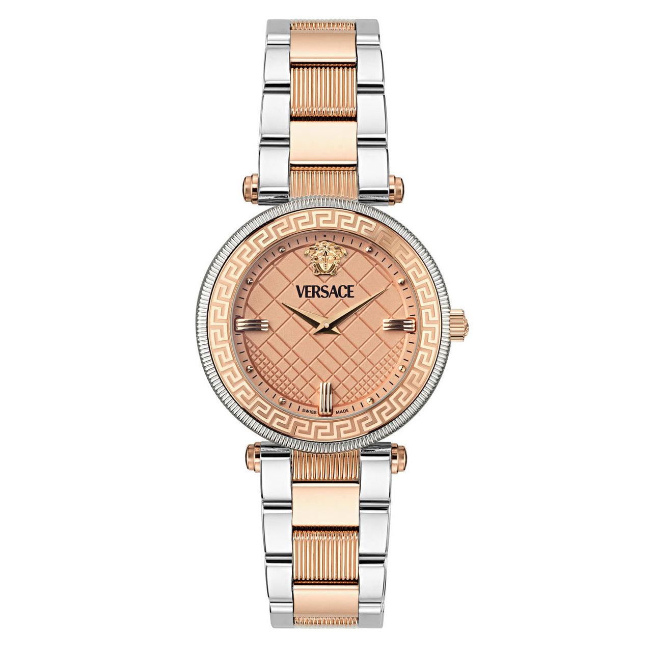 Versace Reve Rose Gold Dial Two-Tone Swiss Movement Women's Watch - VE8B00424 Hoofdafbeelding