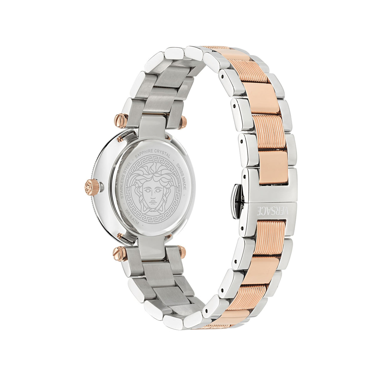 Versace Reve Rose Gold Dial Two-Tone Swiss Movement Women's Watch - VE8B00424 Secundaire afbeelding
