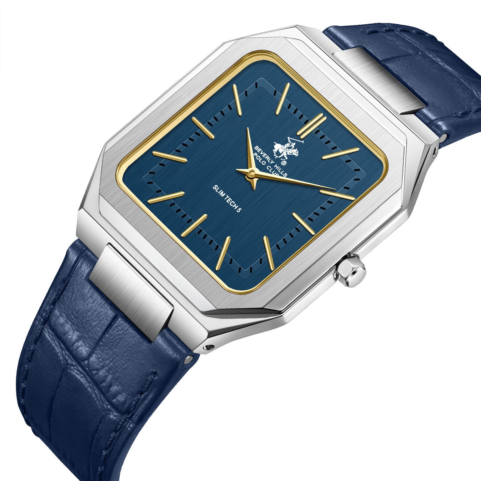 Beverly Hills Polo Club Slim Tech 5 Blue Dial Silver Watch BP3865X.399 Secondary image