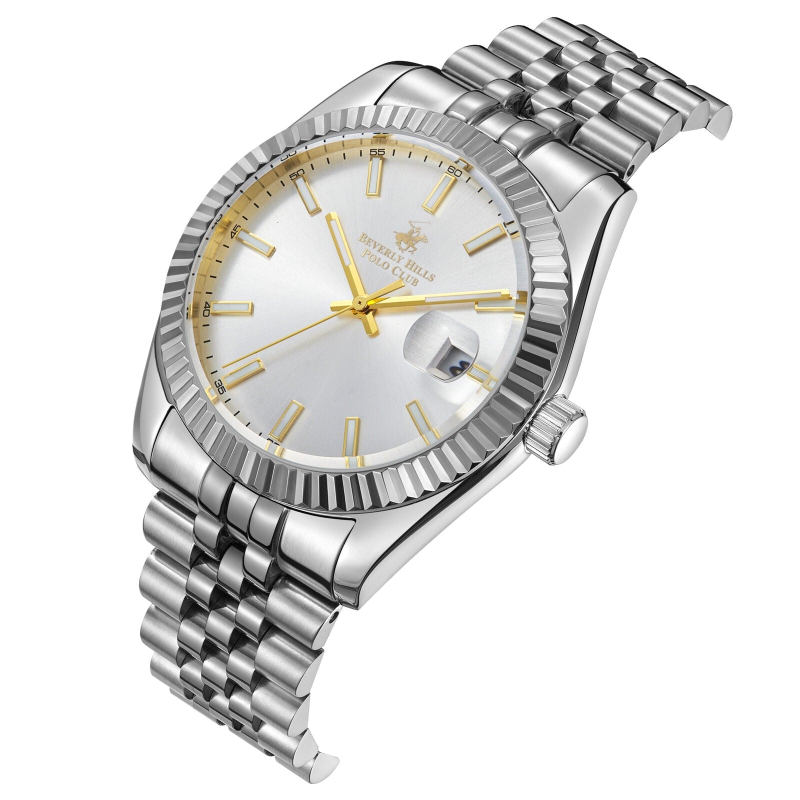 Beverly Hills Polo Club Classy All Silver Date Watch BP3018X.331 Secondary image