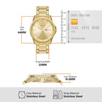 Armani Exchange Banks Day-Date Gold Men's Watch - AX1734