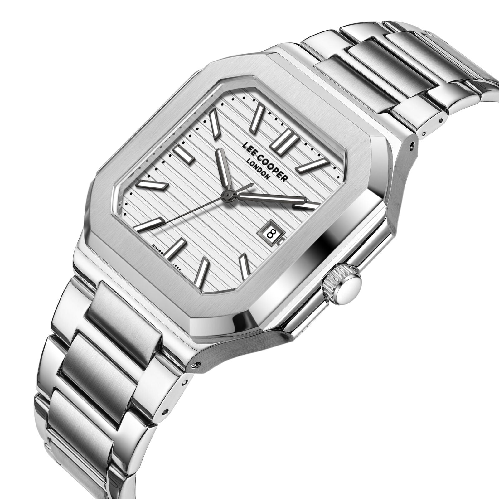 Lee Cooper Maxime Square Case All Silver Watch - LC08269.330 Secundaire afbeelding