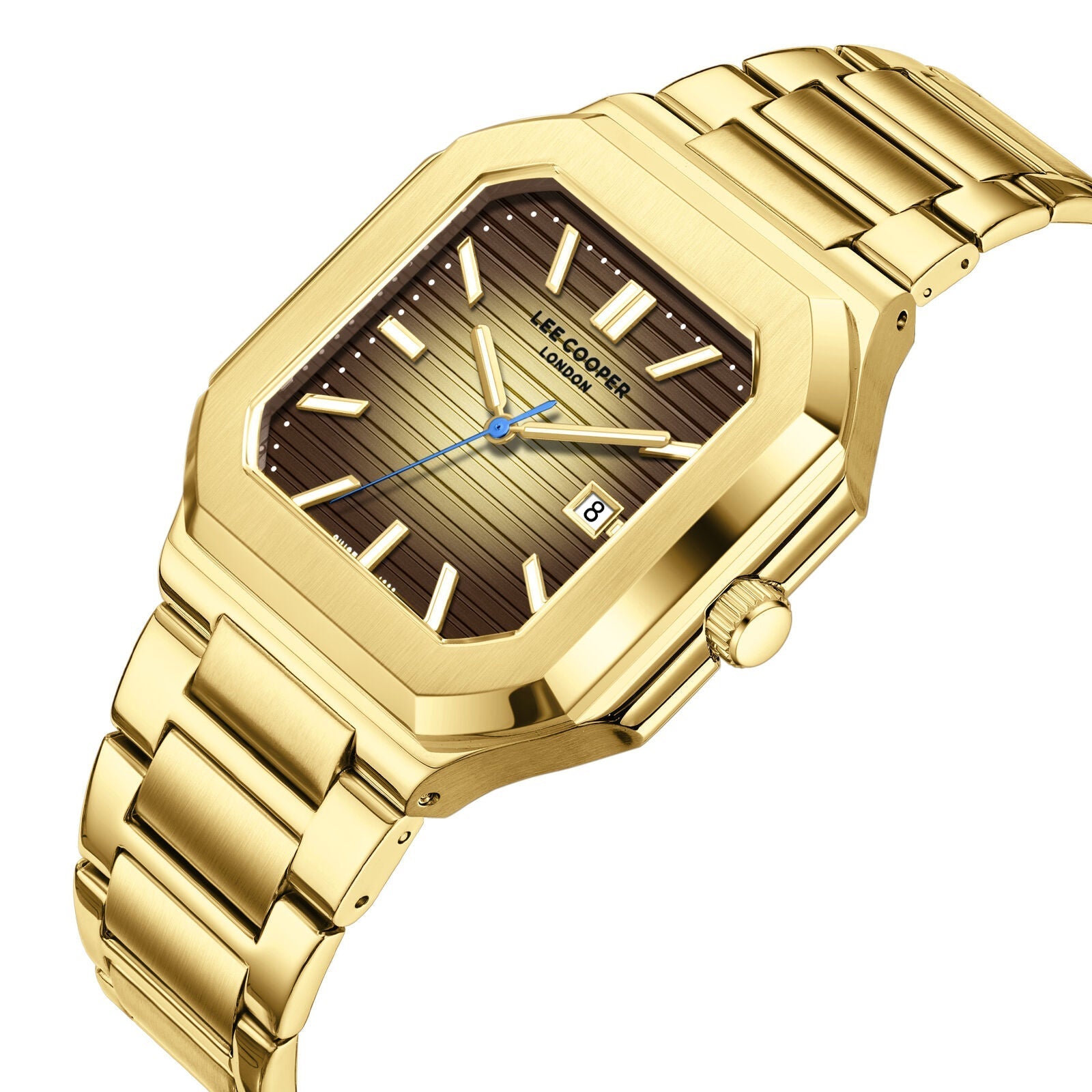 Lee Cooper Maxime Square Case Brown Dial Gold Watch - LC08269.140 Secondary image