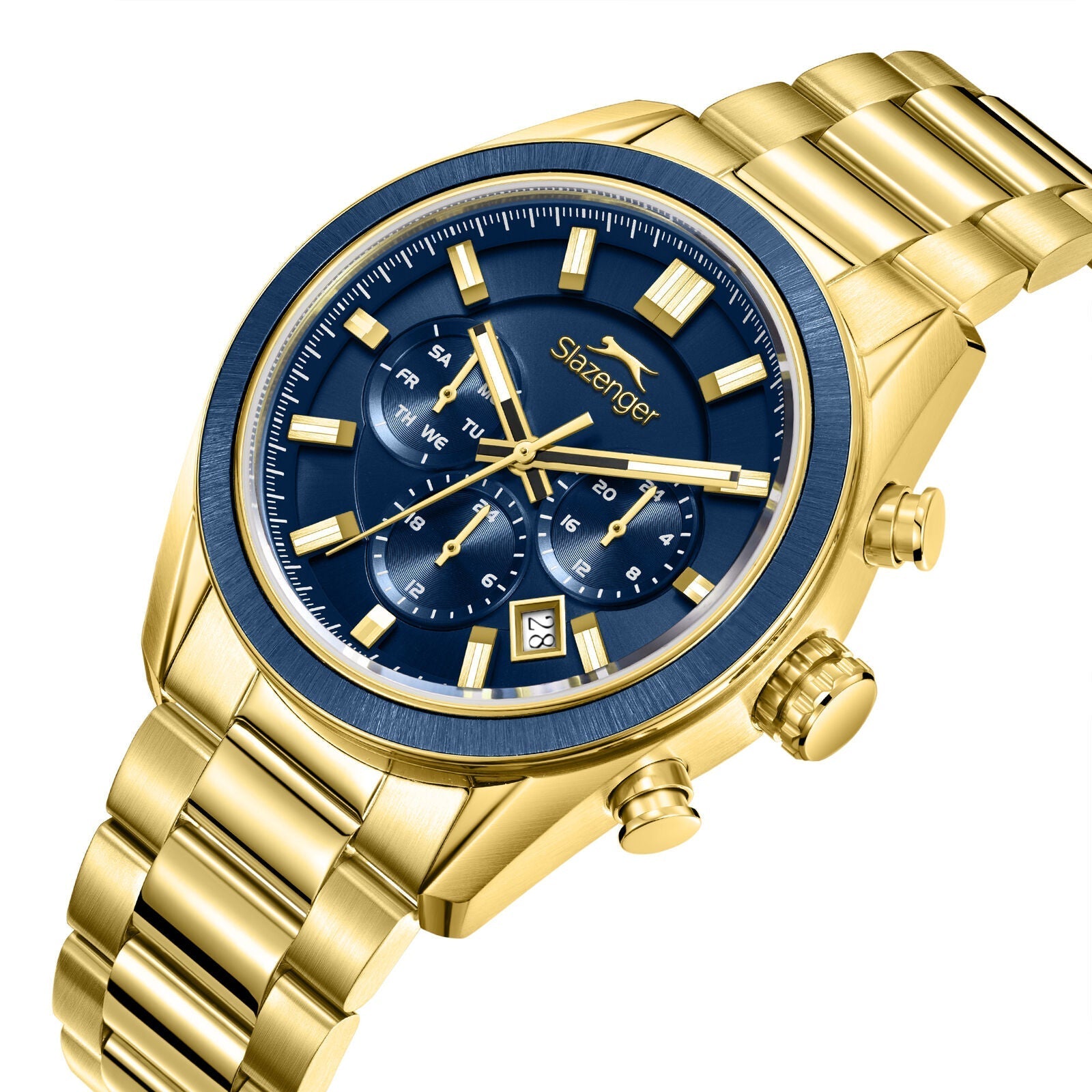 Slazenger Big Daddy Chronograph Blue Dial Gold Watch - SL.09.2600.2.190 Secondary image