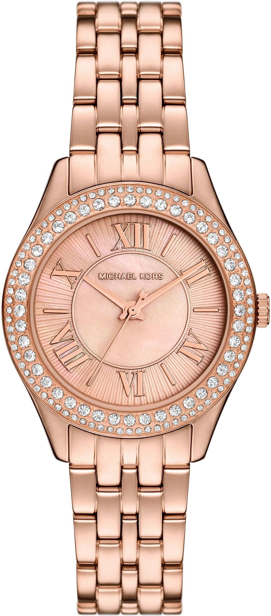 Michael Kors Mini Harlowe Pavé Rose-Gold Women's Watch - MK4845 Hoofdafbeelding