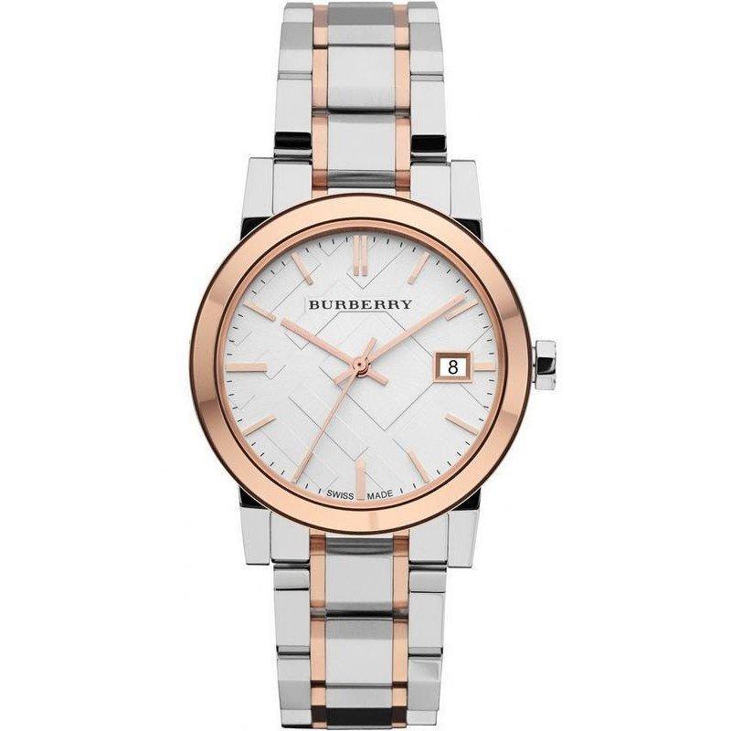 Burberry Two Tone Rose Gold Stainless Steel Bracelet Ladies Watch BU9105 Hoofdafbeelding