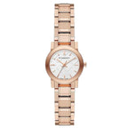 Burberry The City Petite 26mm Case White Dial Rose Gold Stainless Steel Women's Watch BU9204