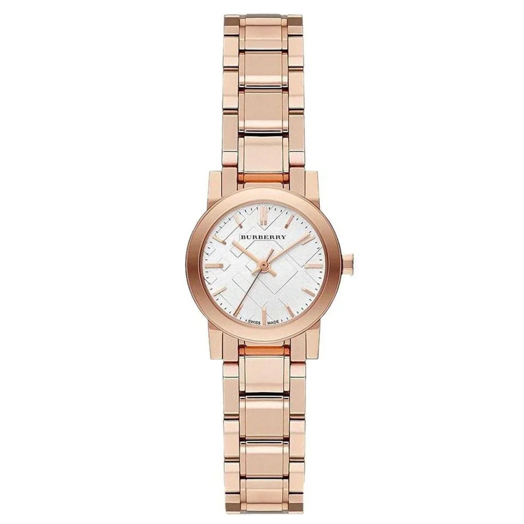 Burberry The City Petite 26mm Case White Dial Rose Gold Stainless Steel Women's Watch BU9204 Hoofdafbeelding