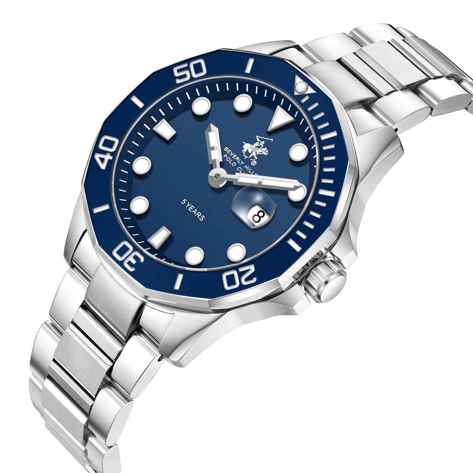 Beverly Hills Polo Club 5 Years Blue Dial Silver Date Watch BP3878X.390 Secondary image