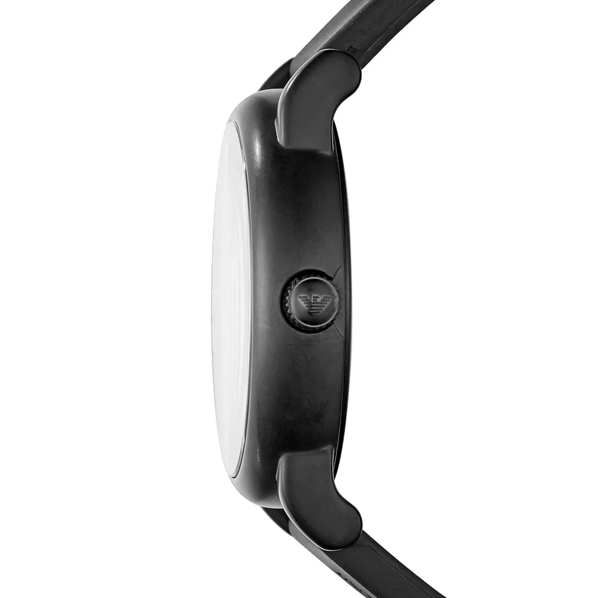Emporio Armani Luigi Slim Herenhorloge met Matte Zwarte Wijzerplaat en Zwarte Rubberen Band - AR11071 Secundaire afbeelding
