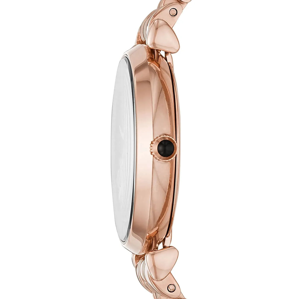 Emporio Armani Gianni T-Bar Rose Gold Women's Watch - AR11206