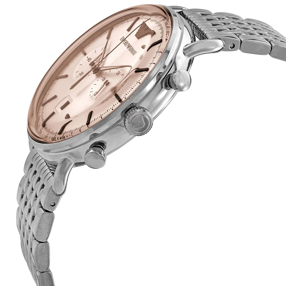 Emporio Armani Aviator Chronograph Beige Dial Men's Watch - AR11239 Secundaire afbeelding