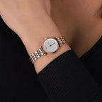 Emporio Armani Gianni T-Bar Quartz Rose Gold Women's Watch - AR11266