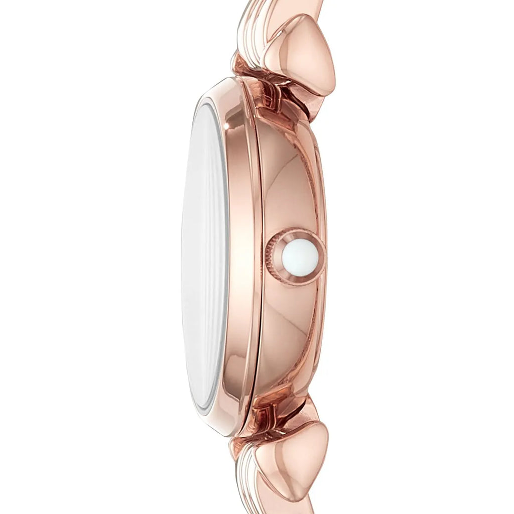 Emporio Armani Gianni T-Bar Quartz Rose Gold Women's Watch - AR11266