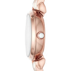 Emporio Armani Gianni T-Bar Quartz Rose Gold Women's Watch - AR11266