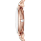 Emporio Armani Gianni T-Bar Quartz Rose Gold Women's Watch - AR11267