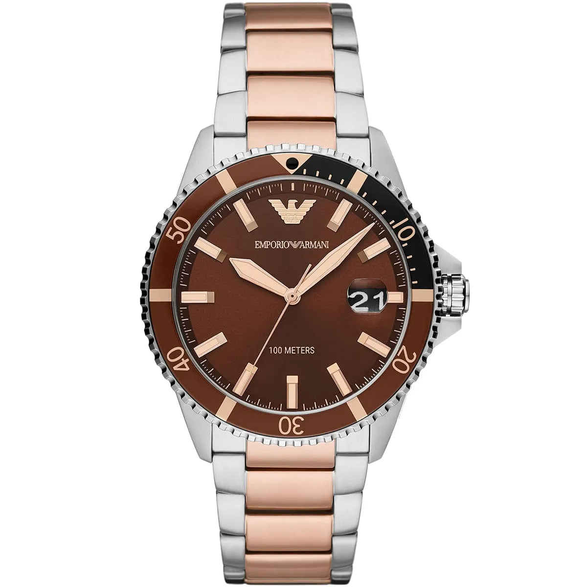 Emporio Armani Sea Explorer Two Tone Men's Watch - AR11340 Hoofdafbeelding