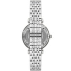 Emporio Armani Gianni T-Bar Sunray Silver Crystal Silver Women's Watch - AR11445
