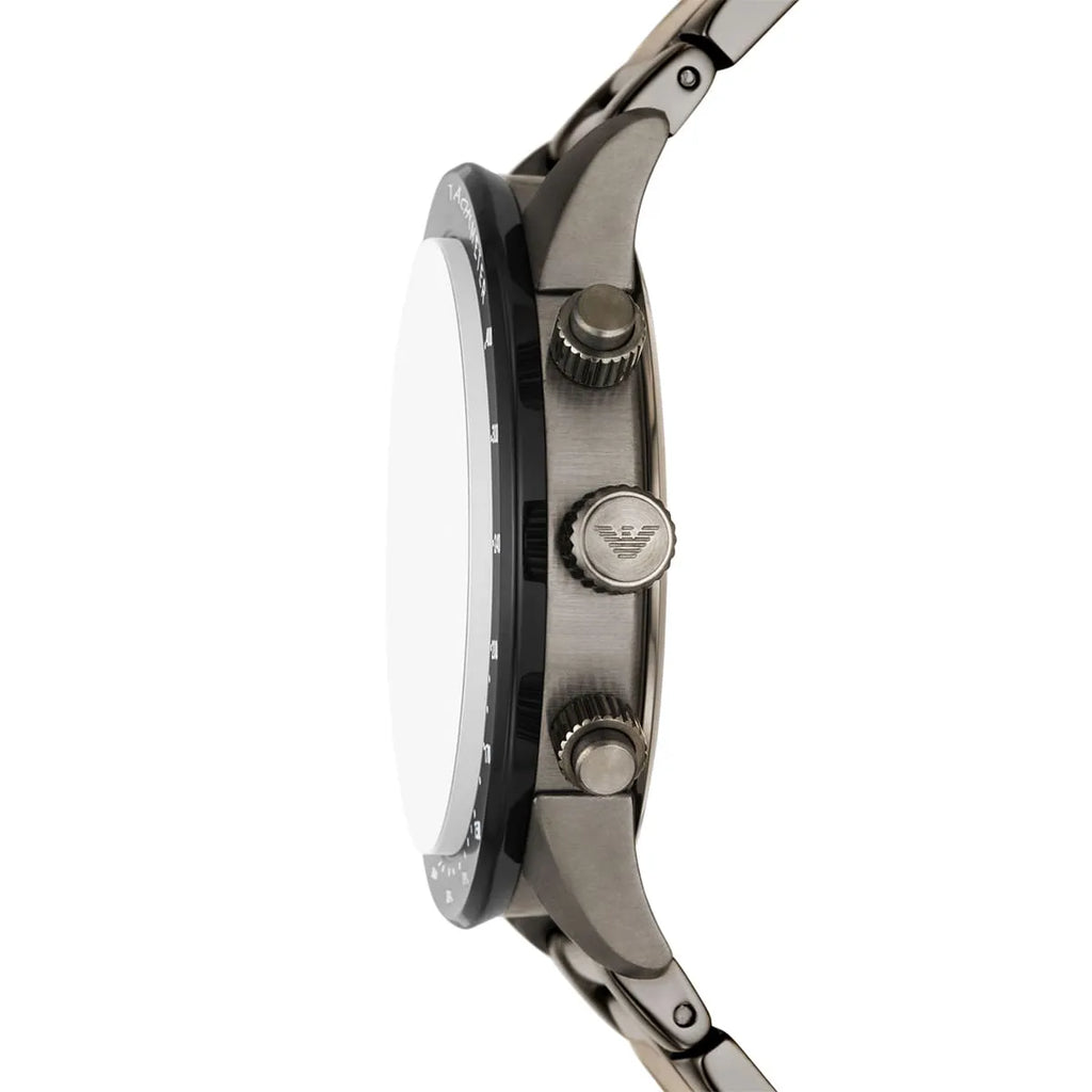 Emporio Armani Mario Chronograph Multicolor Dial Gunmetal Men's Watch - AR11471