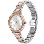 Emporio Armani Cleo White MOP Dial Two-tone Women's Watch - AR11499
