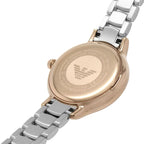 Emporio Armani Cleo White MOP Dial Two-tone Women's Watch - AR11499