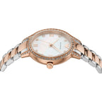 Emporio Armani Cleo White MOP Dial Two-tone Women's Watch - AR11499