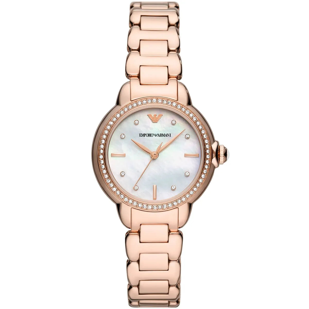 Emporio Armani Mia White MOP Dial Rose-gold Women's Watch - AR11523 Hoofdafbeelding