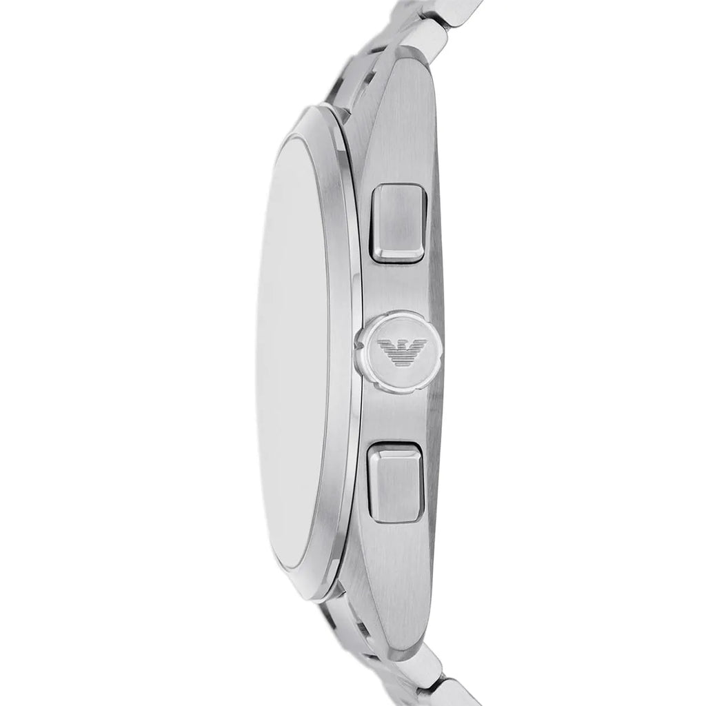 Emporio Armani Claudio Chronograph Blue Dial Silver Men's Watch - AR11541