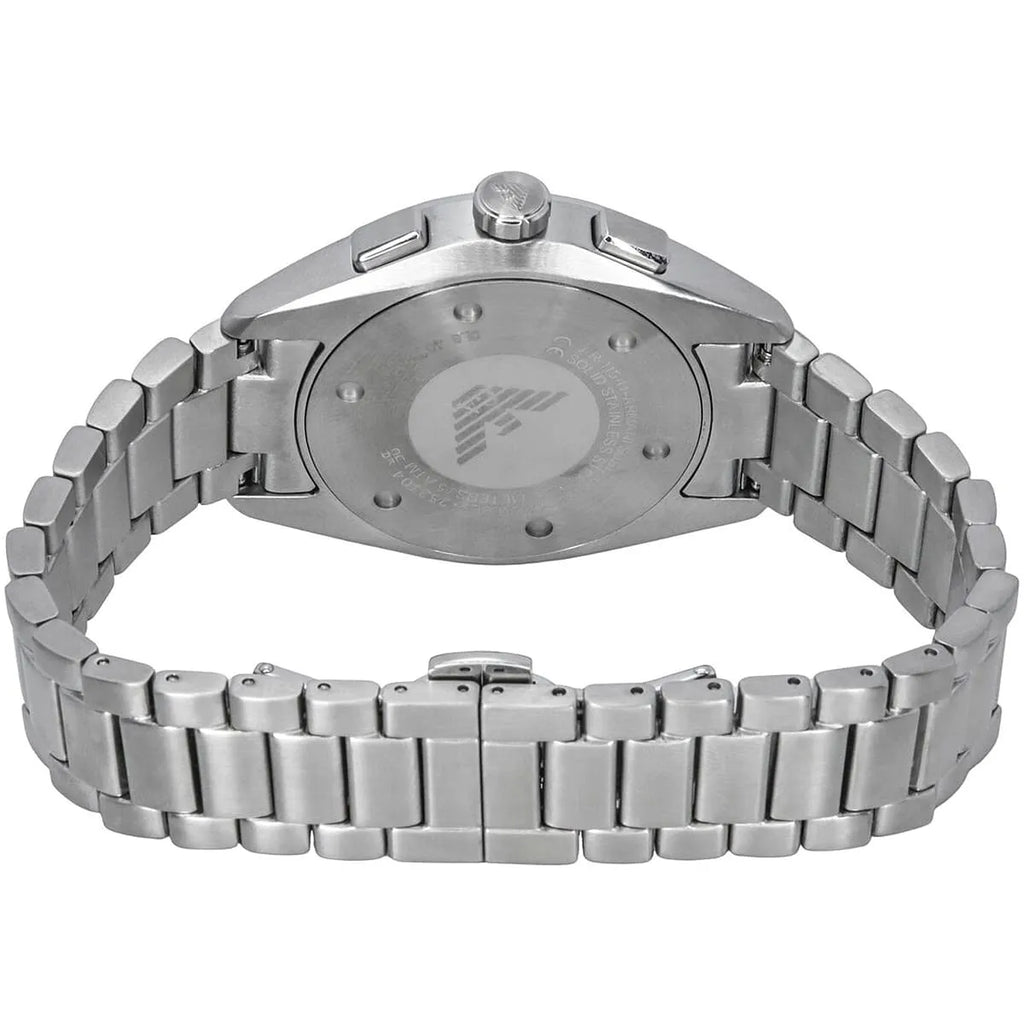 Emporio Armani Claudio Chronograph Blue Dial Silver Men's Watch - AR11541