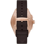Emporio Armani Claudio Chronograph Dark brown Genuine Leather Men's Watch - AR11554