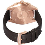 Emporio Armani Claudio Chronograph Dark brown Genuine Leather Men's Watch - AR11554
