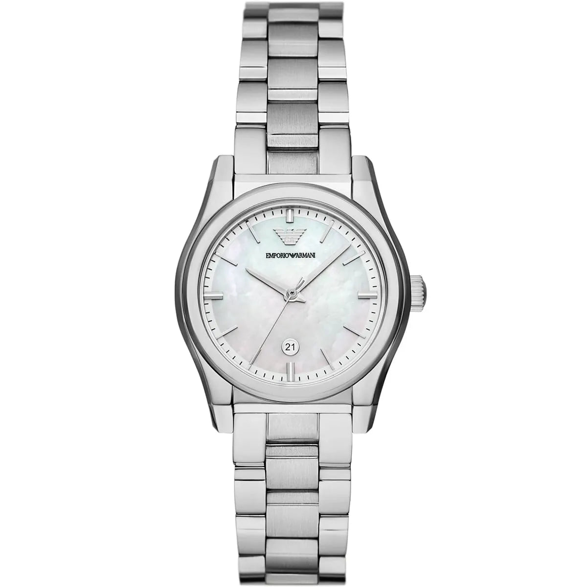 Emporio Armani Federica White MOP Dial Silver Women's Watch - AR11557 Hoofdafbeelding