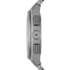 Emporio Armani Federico Chronograph Black Dial Silver Men's Watch - AR11560