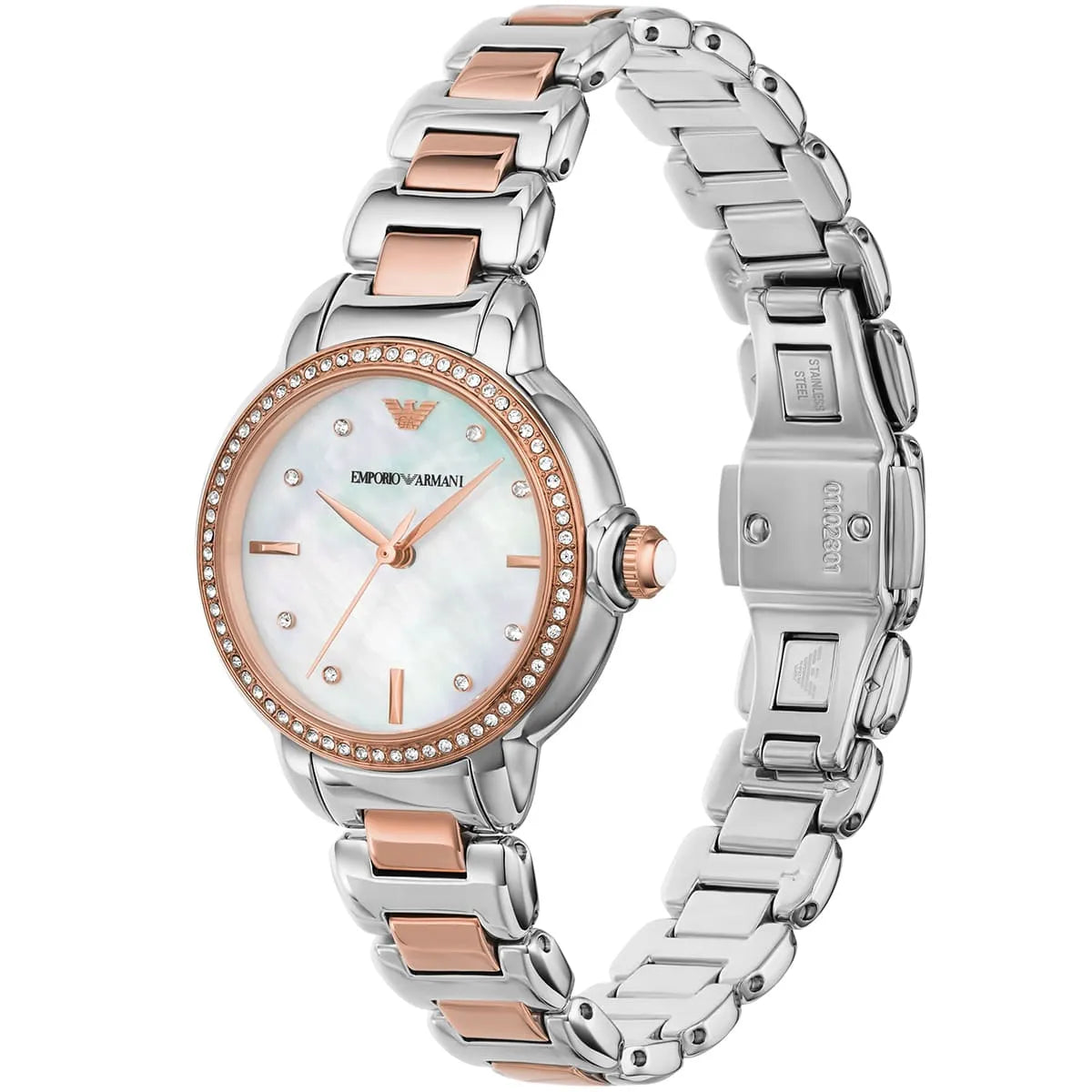 Emporio Armani Mia White MOP Dial Two-tone Dameshorloge - AR11569 Secundaire afbeelding