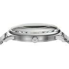 Emporio Armani Minimalist Blue Sunray Dial Silver Mesh Men's Watch - AR11571