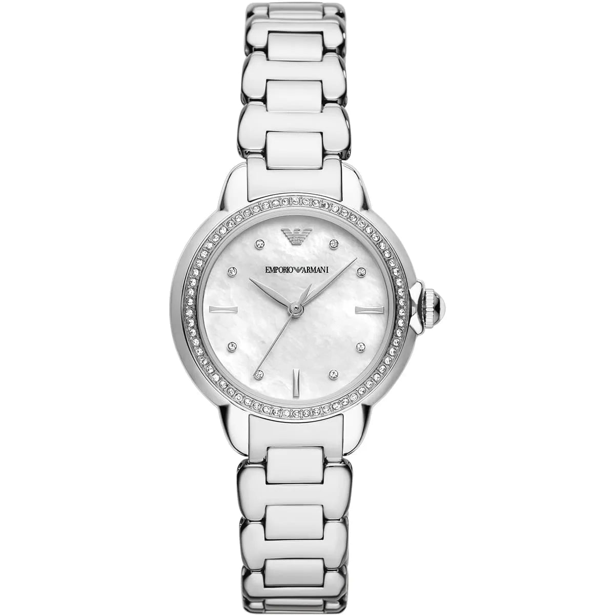 Emporio Armani Mia White MOP Silver Herenhorloge - AR11596 Hoofdafbeelding