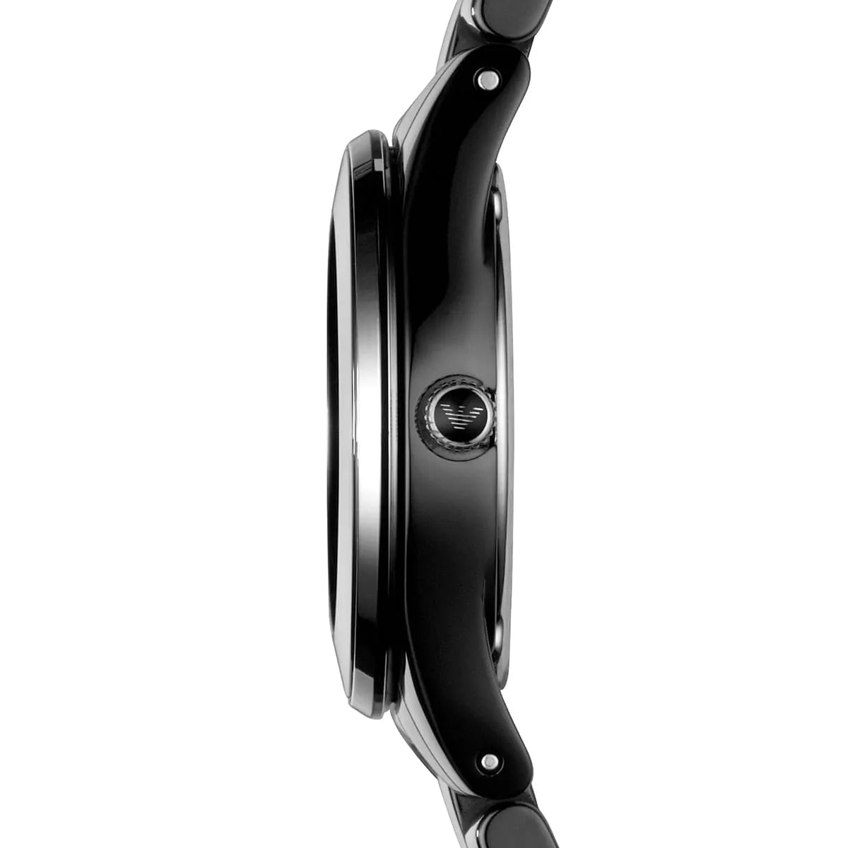 Emporio Armani Leo Small Black Ceramic Women's Watch - AR1438 Secundaire afbeelding