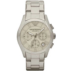 Emporio Armani Valente Large Chronograph Grey Ceramic Men's Watch - AR1459