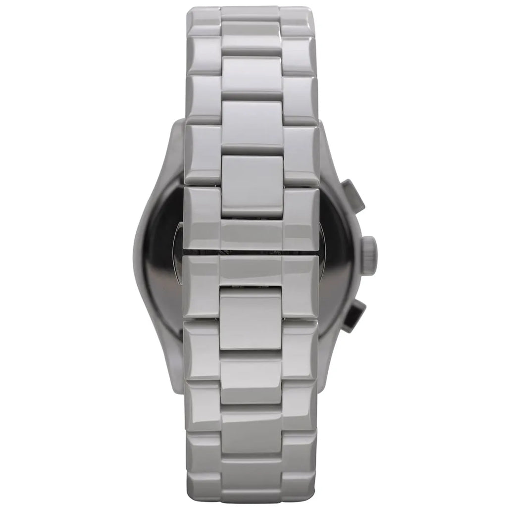 Emporio Armani Valente Large Chronograph Grey Ceramic Men's Watch - AR1459