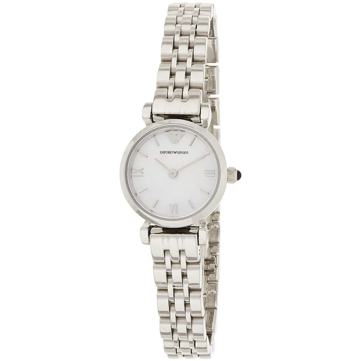 Emporio Armani Gianni T-Bar Mini White MOP Dial Silver Women's Watch - AR1688 Secundaire afbeelding